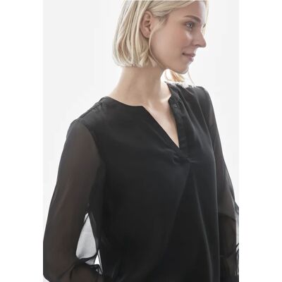 Street One Chiffon-Bluse - Schwarz - Damen Street One Chiffon-Bluse - Schwarz - Damen