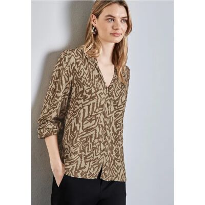 Street One Bedruckte Bluse - Beige - Damen Street One Bedruckte Bluse - Beige - Damen