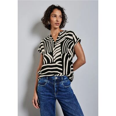 Street One Bedruckte Bluse - Schwarz - Damen Street One Bedruckte Bluse - Schwarz - Damen