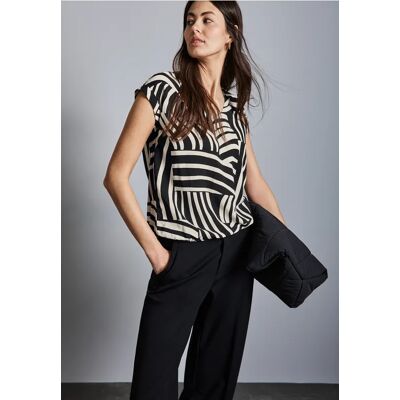 Street One Bedruckte Bluse - Schwarz - Damen Street One Bedruckte Bluse - Schwarz - Damen