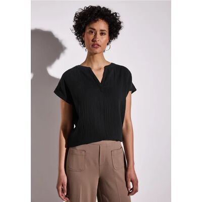 Street One Musselin-Bluse - Schwarz - Damen Street One Musselin-Bluse - Schwarz - Damen