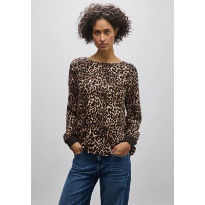Street One Bluse mit Leo-Muster - Braun - Damen Street One Bluse mit Leo-Muster - Braun - Damen