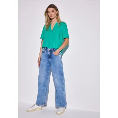 Street One Bluse in Unifarbe - Türkis - Damen Street One Bluse in Unifarbe - Türkis - Damen
