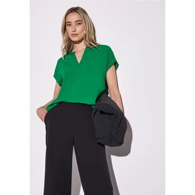 Street One Bluse in Unifarbe - Grün - Damen Street One Bluse in Unifarbe - Grün - Damen