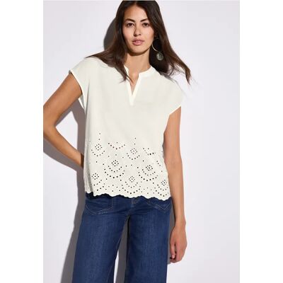 Street One Bluse mit Stickerei - Weiß - Damen Street One Bluse mit Stickerei - Weiß - Damen