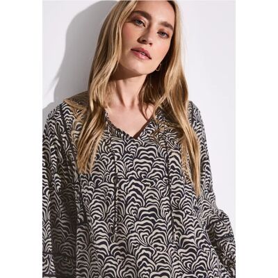 Street One Tunika mit Zierdetails - Blau - Damen Street One Tunika mit Zierdetails - Blau - Damen