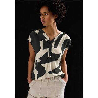 Street One Gemusterte Bluse - Grau - Damen Street One Gemusterte Bluse - Grau - Damen