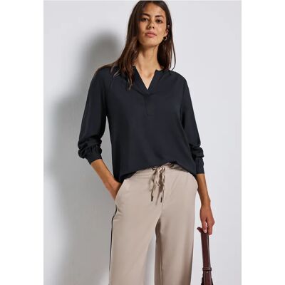 Street One Split Neck Tunika - Blau - Damen Street One Split Neck Tunika - Blau - Damen
