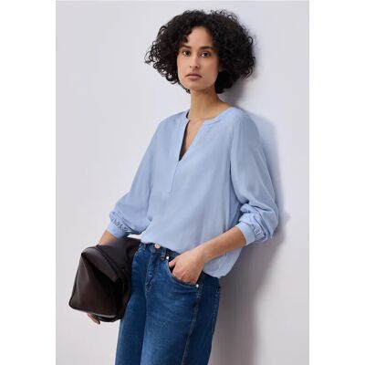 Street One Split Neck Tunika - Blau - Damen Street One Split Neck Tunika - Blau - Damen
