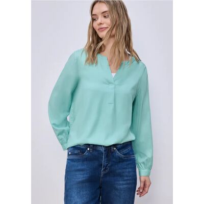 Street One Split Neck Tunika - Grün - Damen Street One Split Neck Tunika - Grün - Damen
