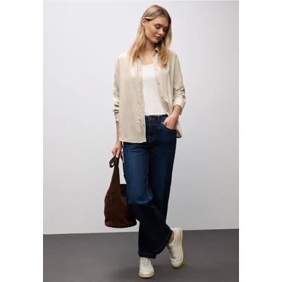 Street One Bluse mit Gallonstreifen - Beige - Damen Street One Bluse mit Gallonstreifen - Beige - Damen