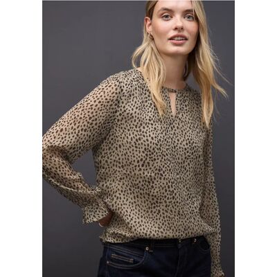 Street One Leo Chiffon Tunika - Beige - Damen Street One Leo Chiffon Tunika - Beige - Damen