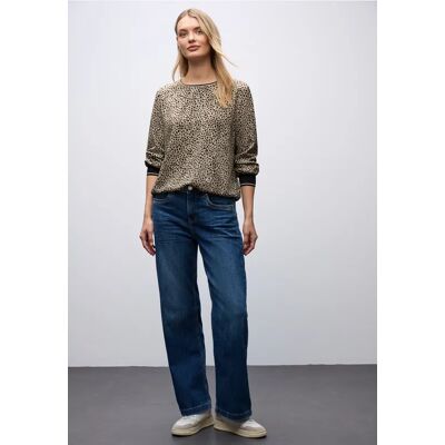 Street One Leo Bluse mit Tapedetails - Beige - Damen Street One Leo Bluse mit Tapedetails - Beige - Damen