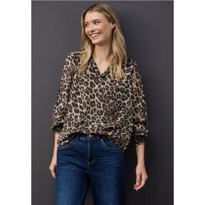 Street One Chiffon Tunika mit Tape - Beige - Damen Street One Chiffon Tunika mit Tape - Beige - Damen