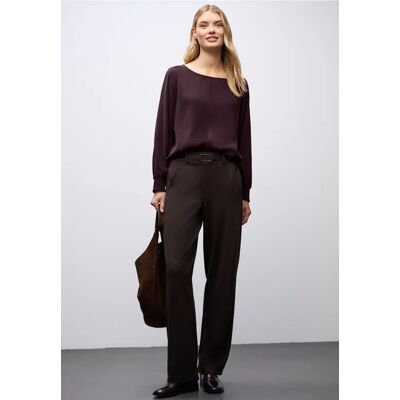Street One Bluse mit Smok-Bündchen - Rot - Damen Street One Bluse mit Smok-Bündchen - Rot - Damen