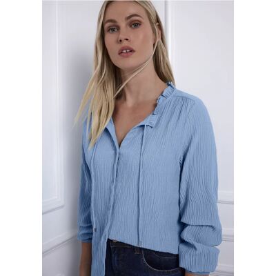 Street One Tunika mit Tapedetails - Blau - Damen Street One Tunika mit Tapedetails - Blau - Damen
