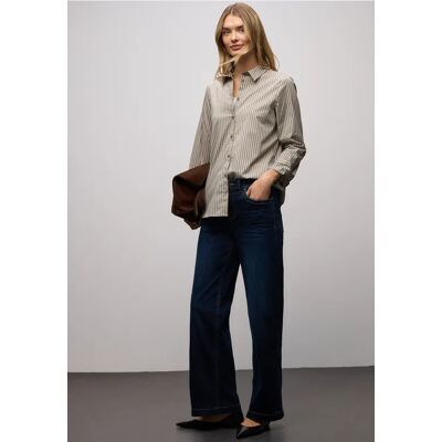 Street One Gestreifte Business Bluse - Braun - Damen Street One Gestreifte Business Bluse - Braun - Damen