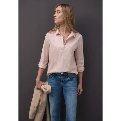 Street One Gestreifte Business Bluse - Rosa - Damen Street One Gestreifte Business Bluse - Rosa - Damen