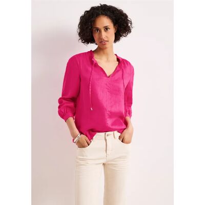 Street One Tunika aus Leinen mit Rüschen - Pink - Damen Street One Tunika aus Leinen mit Rüschen - Pink - Damen