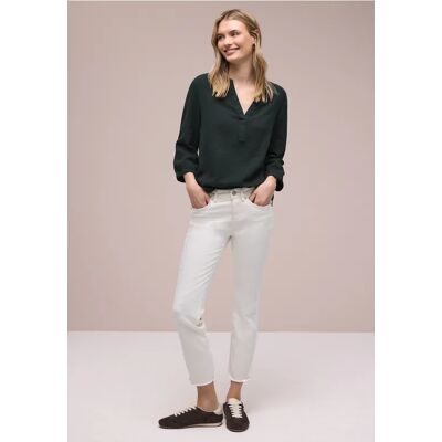 Street One 3/4-Arm Bluse in Musselinqualität - Grün - Damen Street One 3/4-Arm Bluse in Musselinqualität - Grün - Damen