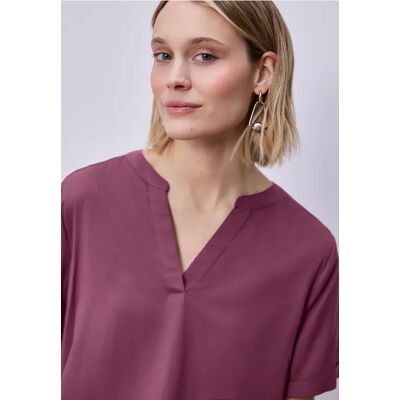 Street One Kurzarm Bluse mit Turn-Up - Rosa - Damen Street One Kurzarm Bluse mit Turn-Up - Rosa - Damen