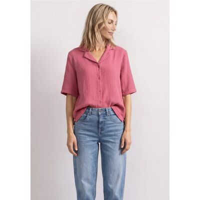 Street One Musselin Bluse mit Bowling-Kragen - Pink - Damen Street One Musselin Bluse mit Bowling-Kragen - Pink - Damen