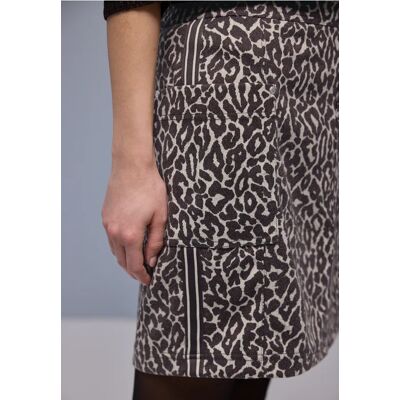 Street One Rock mit Leo-Muster - Braun - Damen Street One Rock mit Leo-Muster - Braun - Damen
