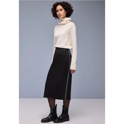 Street One Rock mit Gallonstreifen - Schwarz - Damen Street One Rock mit Gallonstreifen - Schwarz - Damen