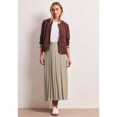 Street One Midi-Rock aus Mesh in Plisséestruktur - Beige - Damen Street One Midi-Rock aus Mesh in Plisséestruktur - Beige - Damen
