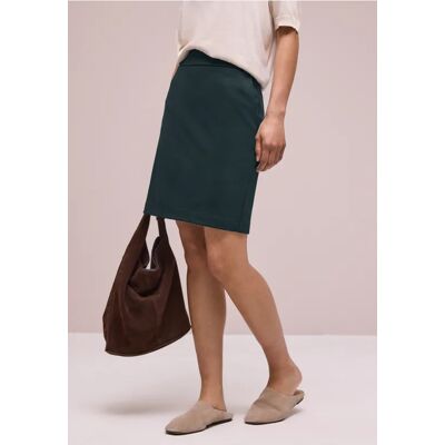Street One Knielanger Rock mit Paperbag-Bund - Grün - Damen Street One Knielanger Rock mit Paperbag-Bund - Grün - Damen