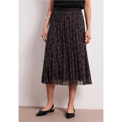 Street One Midirock aus Mesh mit Print - Braun - Damen Street One Midirock aus Mesh mit Print - Braun - Damen