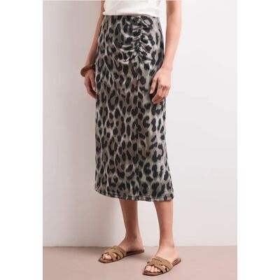 Street One Midi-Rock aus Mesh mit Print - Beige - Damen Street One Midi-Rock aus Mesh mit Print - Beige - Damen