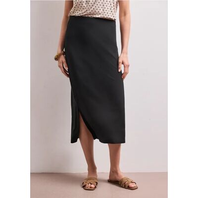 Street One Midi-Rock aus Jersey in Unifarbe - Schwarz - Damen Street One Midi-Rock aus Jersey in Unifarbe - Schwarz - Damen