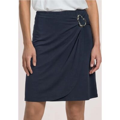 Street One Knielanger Rock in Wickel-Optik - Blau - Damen Street One Knielanger Rock in Wickel-Optik - Blau - Damen