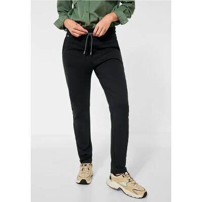 Street One Loose Fit Hose in Unifarbe - Schwarz - Damen Street One Loose Fit Hose in Unifarbe - Schwarz - Damen