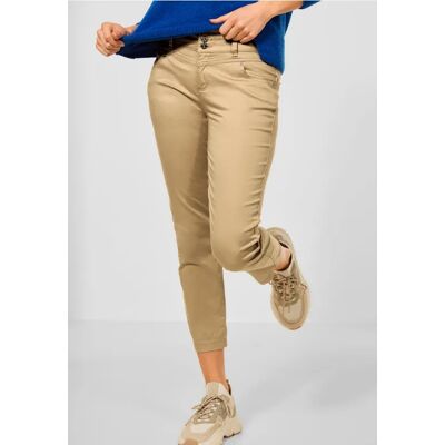 Street One 7/8 Casual Fit Hose in Unifarbe - Beige - Damen Street One 7/8 Casual Fit Hose in Unifarbe - Beige - Damen