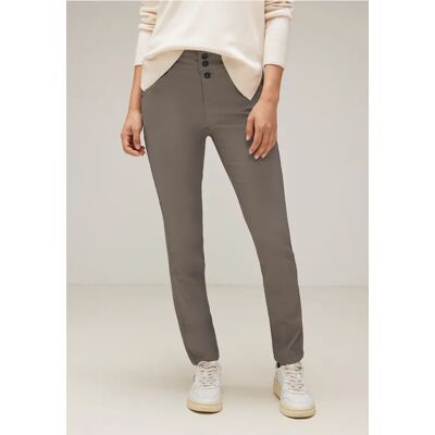 Street One Coating Slim Fit Hose - Braun - Damen Street One Coating Slim Fit Hose - Braun - Damen