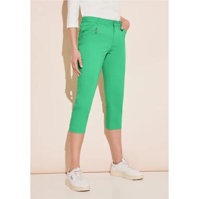 Street One 3/4 Hose mit Zipper - Grün - Damen Street One 3/4 Hose mit Zipper - Grün - Damen