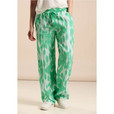 Street One High Waist Hose - Grün - Damen Street One High Waist Hose - Grün - Damen