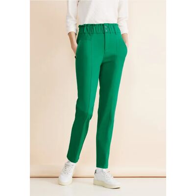Street One Loose Fit Paperbag Hose - Grün - Damen Street One Loose Fit Paperbag Hose - Grün - Damen