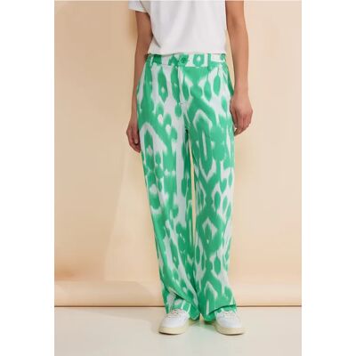 Street One Wide Leg Hose - Grün - Damen Street One Wide Leg Hose - Grün - Damen