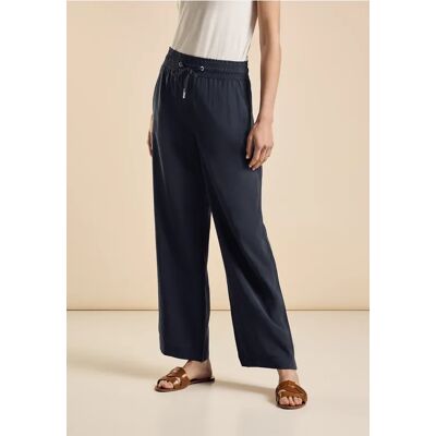Street One Wide Leg Hose - Blau - Damen Street One Wide Leg Hose - Blau - Damen