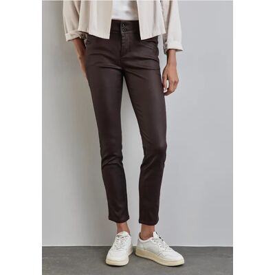 Street One Hose mit Coating - Rot - Damen Street One Hose mit Coating - Rot - Damen