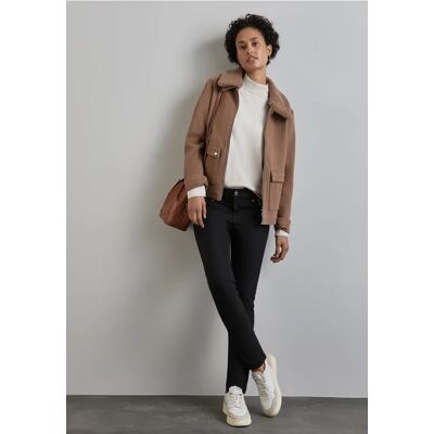 Street One Hose mit Zipper Details - Schwarz - Damen Street One Hose mit Zipper Details - Schwarz - Damen
