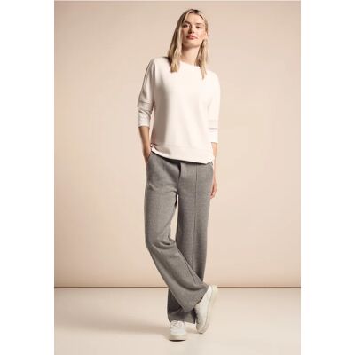 Street One Jaquard Hose im Casual Fit - Schwarz - Damen Street One Jaquard Hose im Casual Fit - Schwarz - Damen