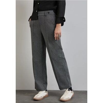 Street One Jaquard-Hose - Schwarz - Damen Street One Jaquard-Hose - Schwarz - Damen