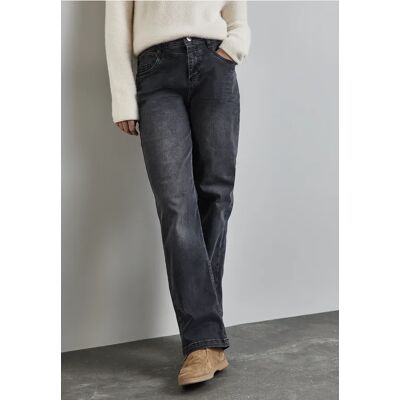Street One Straight Leg Jeans - Schwarz - Damen Street One Straight Leg Jeans - Schwarz - Damen