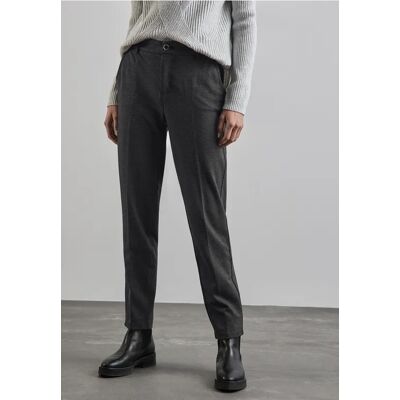Street One Chino im Melange-Look - Schwarz - Damen Street One Chino im Melange-Look - Schwarz - Damen