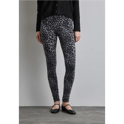 Street One Leggings mit Leo-Print - Grau - Damen Street One Leggings mit Leo-Print - Grau - Damen