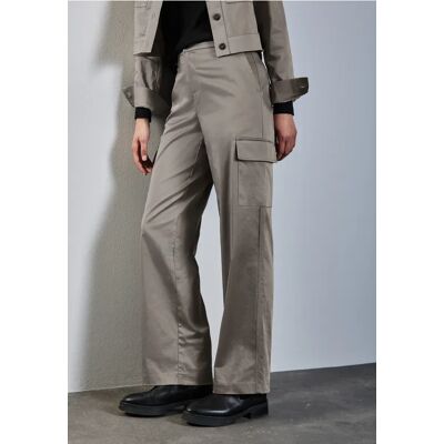 Street One Straight Leg Cargo Hose - Beige - Damen Street One Straight Leg Cargo Hose - Beige - Damen